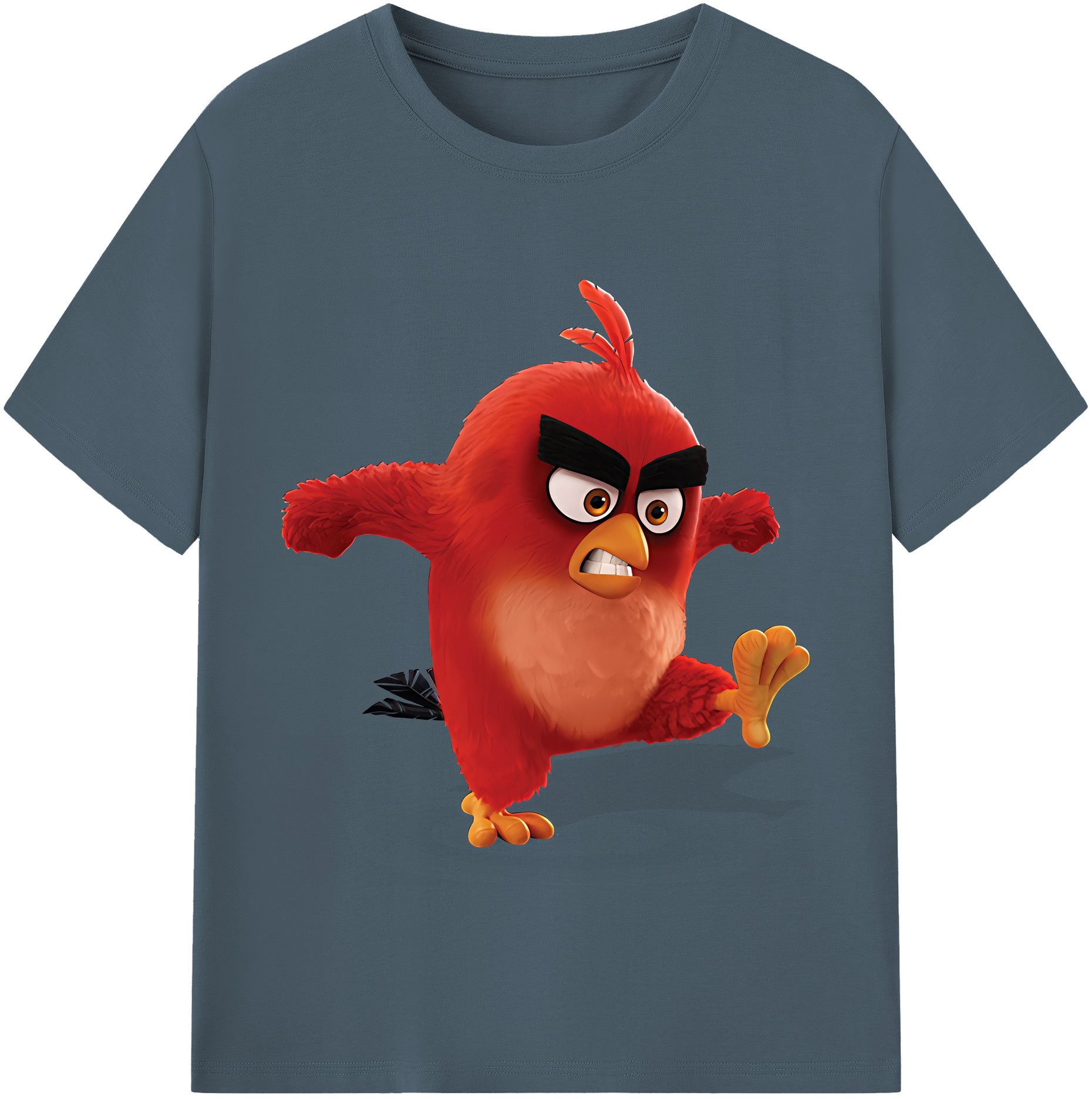 （画像用） Angry Birds アングリーバード 綿100％半袖Tシャツ（フロントプリント）
